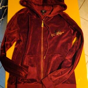 True Religion Velour Zip Hoodie